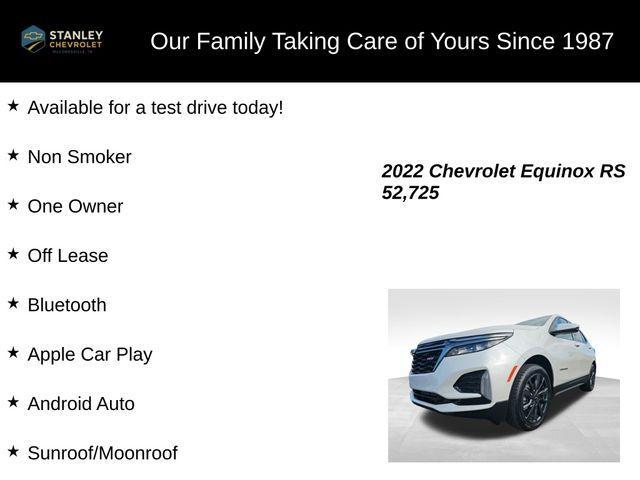 used 2022 Chevrolet Equinox car, priced at $22,840