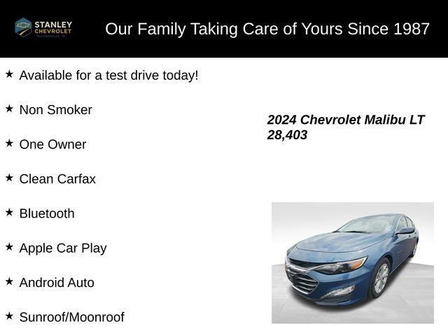used 2024 Chevrolet Malibu car, priced at $20,397