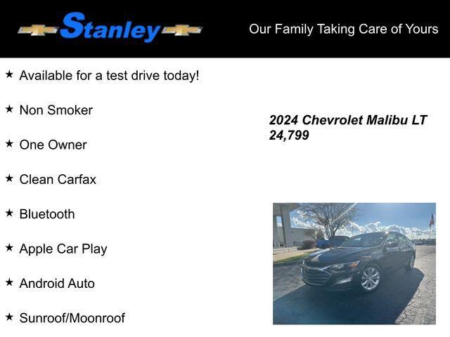 used 2024 Chevrolet Malibu car, priced at $21,998