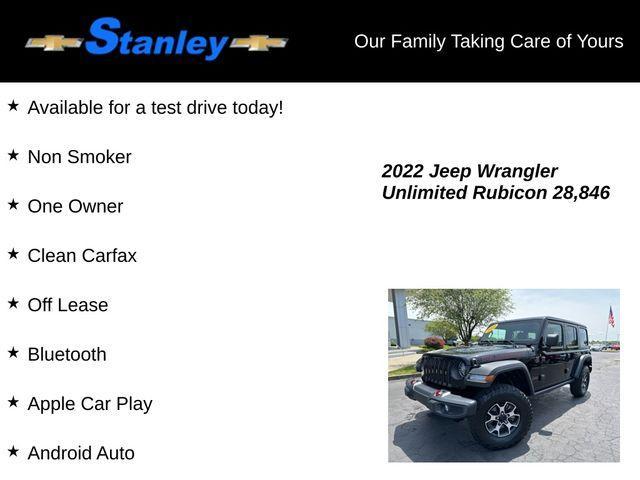 used 2022 Jeep Wrangler Unlimited car, priced at $42,955