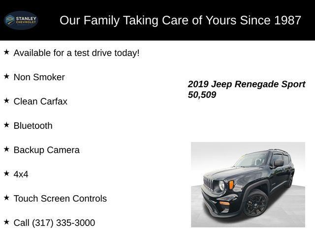 used 2019 Jeep Renegade car, priced at $14,625