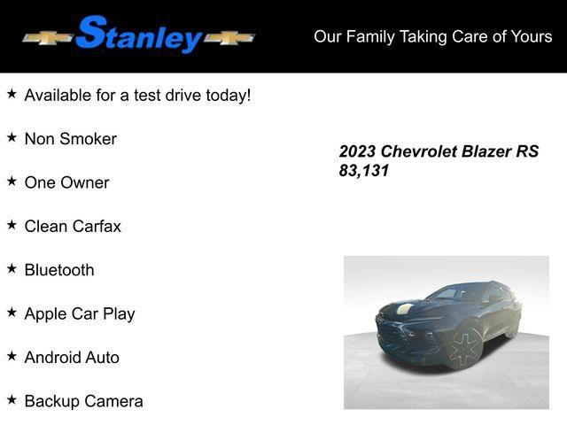 used 2023 Chevrolet Blazer car, priced at $27,589