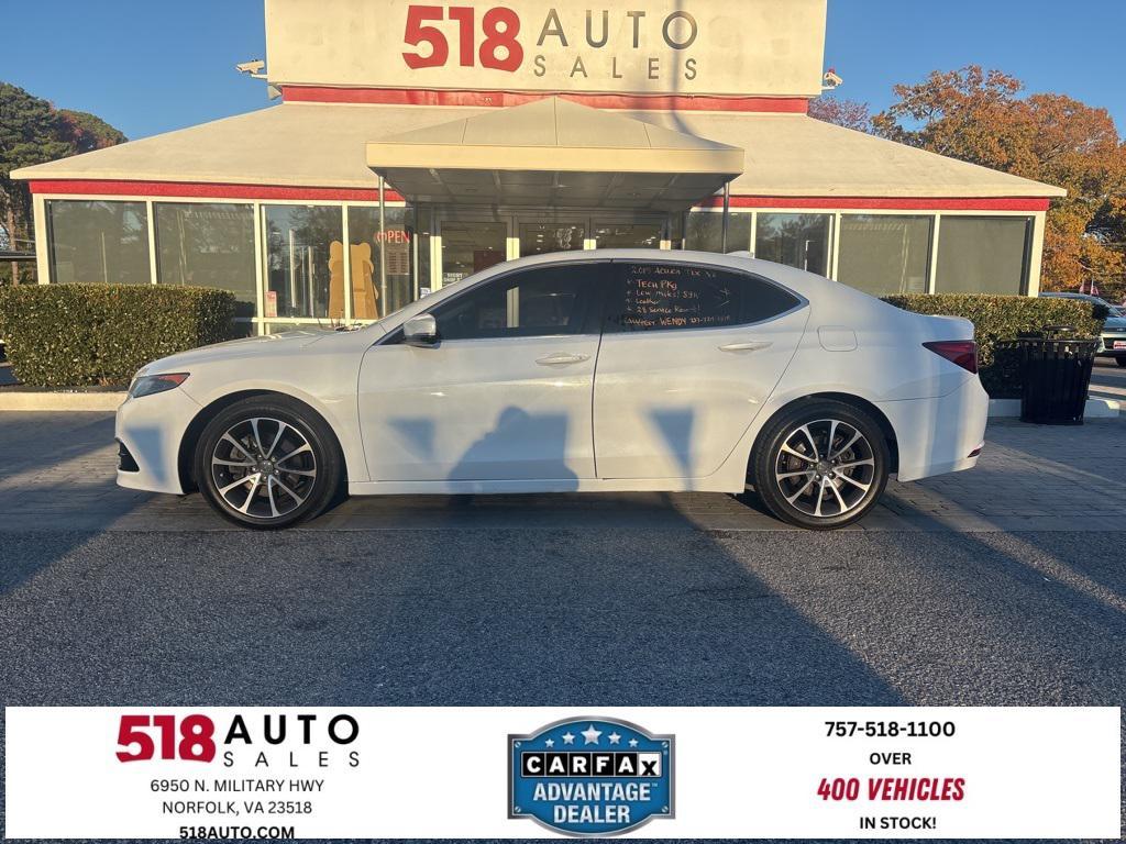 used 2015 Acura TLX car, priced at $14,500