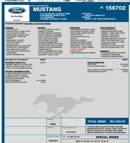 used 2018 Ford Mustang car, priced at $18,999