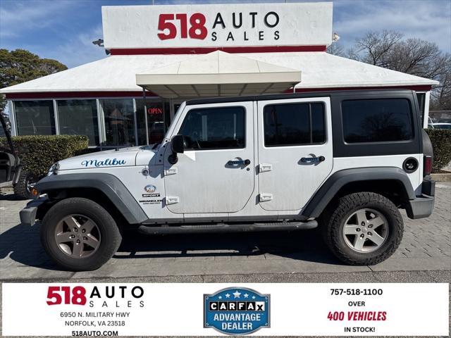 used 2016 Jeep Wrangler Unlimited car, priced at $13,500