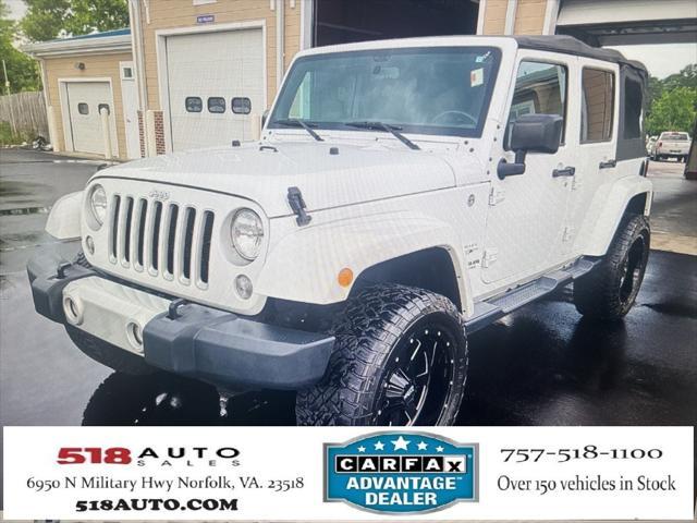 used 2016 Jeep Wrangler Unlimited car, priced at $18,500