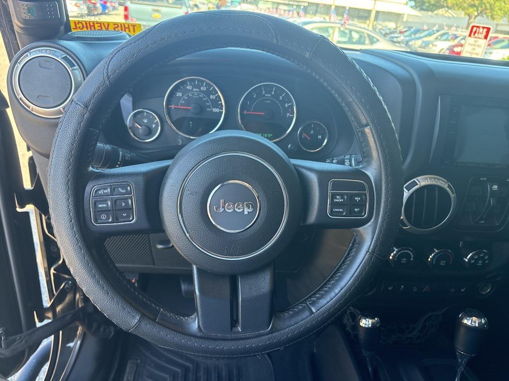 used 2015 Jeep Wrangler Unlimited car, priced at $23,500