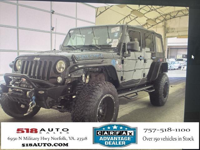 used 2016 Jeep Wrangler Unlimited car, priced at $17,999