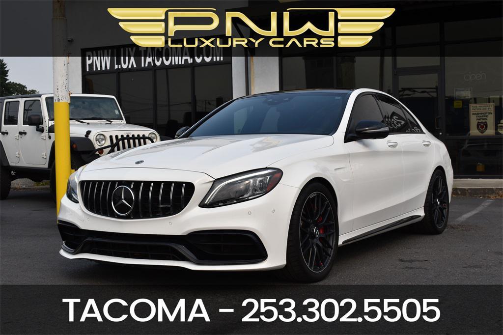 used 2019 Mercedes-Benz AMG C 63 car, priced at $49,990