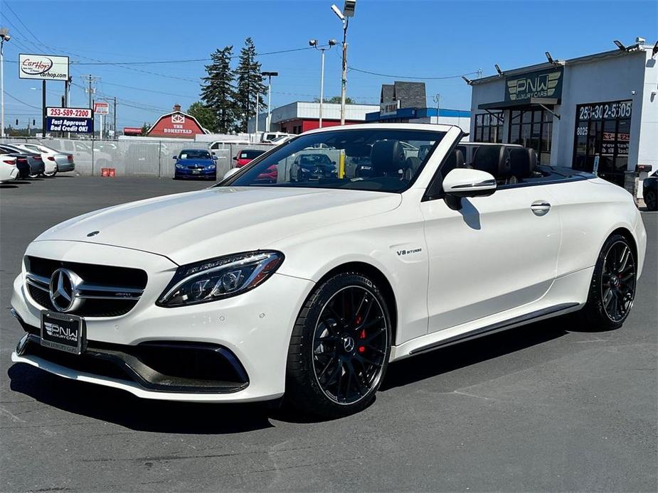 used 2018 Mercedes-Benz AMG C 63 car, priced at $49,980