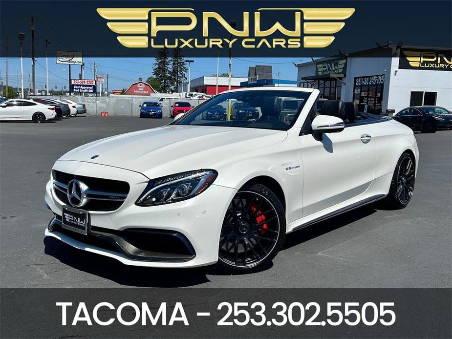 used 2018 Mercedes-Benz AMG C 63 car, priced at $49,980