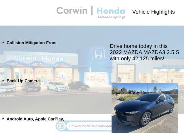 used 2022 Mazda Mazda3 car, priced at $17,600