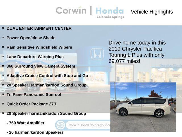 used 2019 Chrysler Pacifica car, priced at $20,200