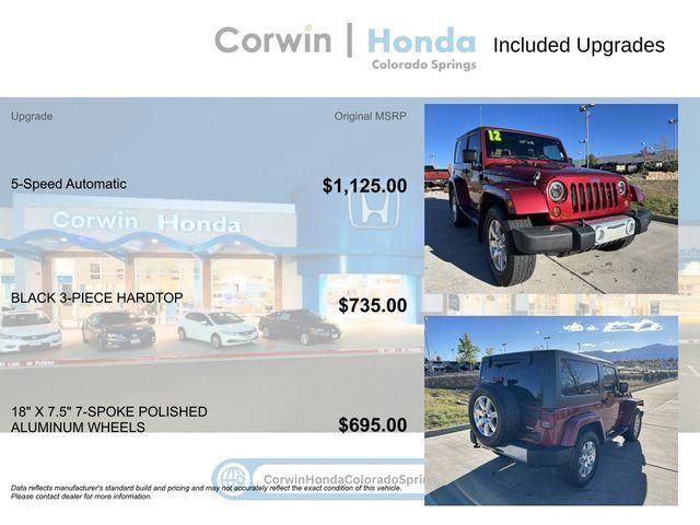 used 2012 Jeep Wrangler car, priced at $14,500