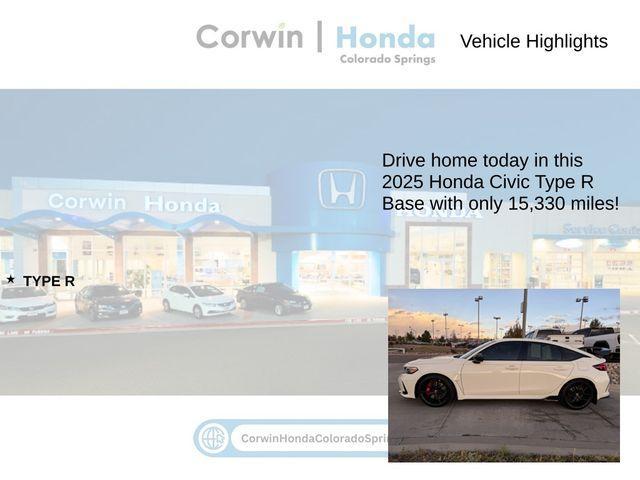 used 2025 Honda Civic Type R car, priced at $45,000