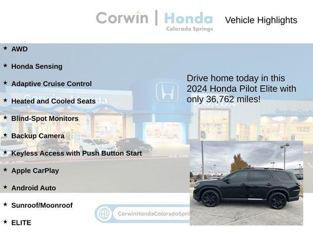 used 2024 Honda Pilot car, priced at $43,500