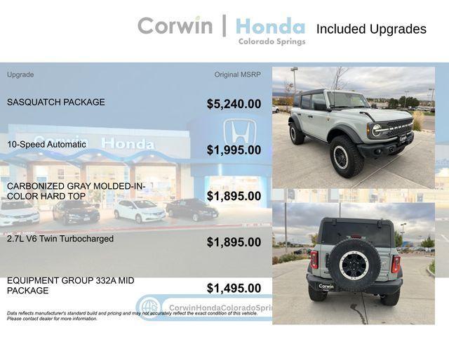 used 2023 Ford Bronco car, priced at $47,500