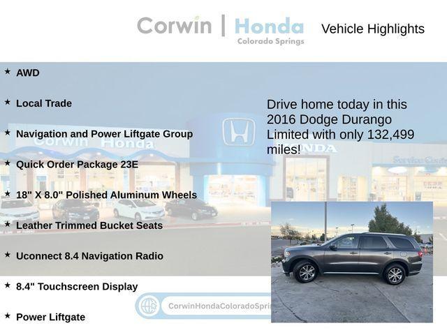 used 2016 Dodge Durango car, priced at $12,800