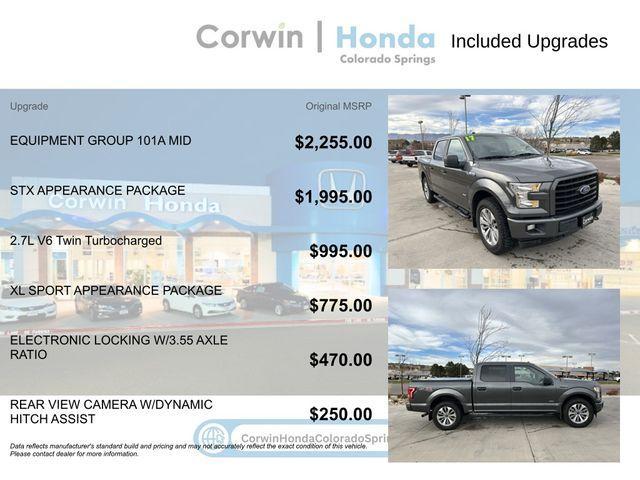 used 2017 Ford F-150 car, priced at $17,500