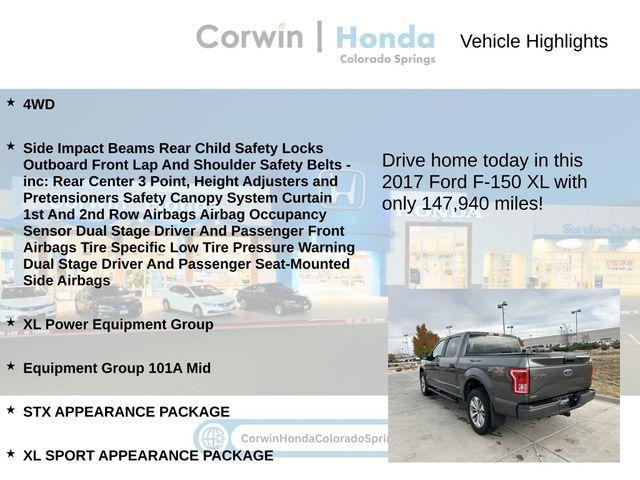 used 2017 Ford F-150 car, priced at $17,500