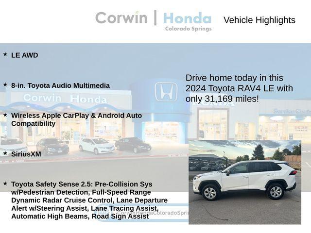 used 2024 Toyota RAV4 car, priced at $27,000