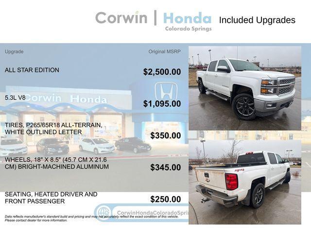 used 2015 Chevrolet Silverado 1500 car, priced at $19,000