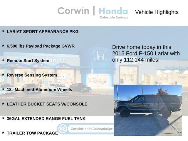 used 2015 Ford F-150 car, priced at $22,000
