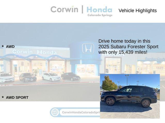 used 2025 Subaru Forester car, priced at $33,500