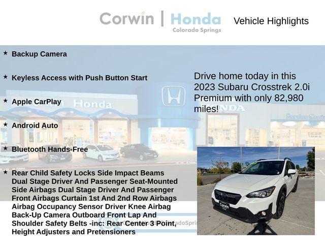 used 2023 Subaru Crosstrek car, priced at $20,000