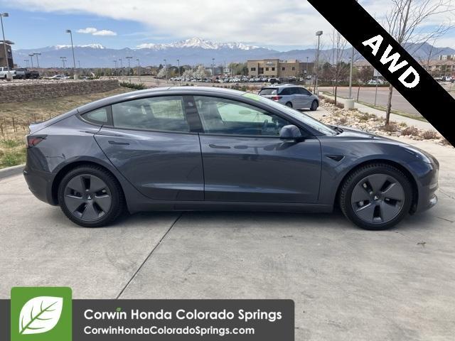 used 2021 Tesla Model 3 car, priced at $22,000