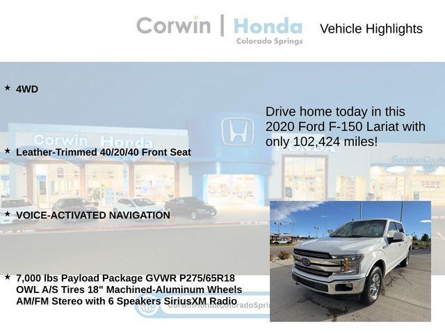 used 2020 Ford F-150 car, priced at $28,500