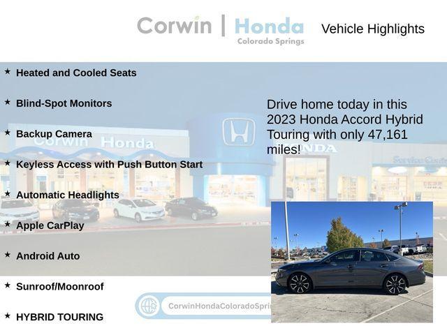 used 2023 Honda Accord Hybrid car, priced at $29,000