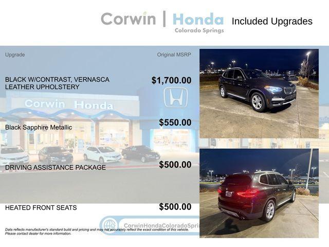 used 2019 BMW X3 car, priced at $21,500