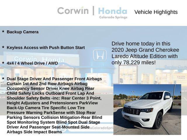 used 2020 Jeep Grand Cherokee car, priced at $19,990