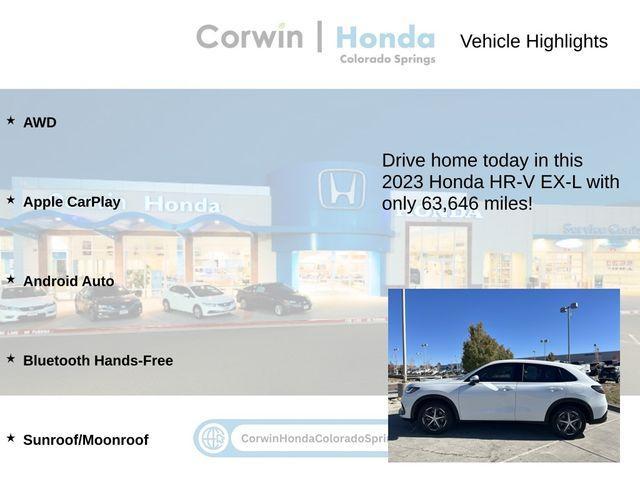 used 2023 Honda HR-V car, priced at $25,000
