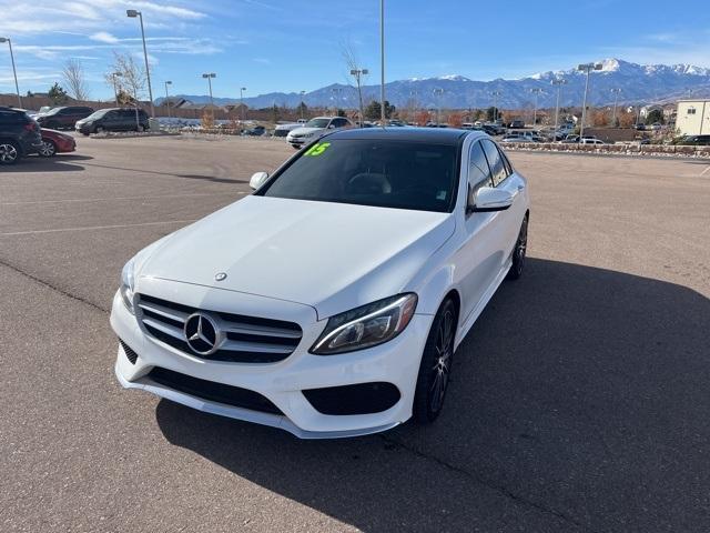 used 2015 Mercedes-Benz C-Class car, priced at $15,500