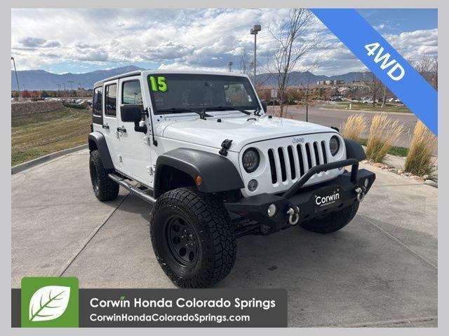 used 2015 Jeep Wrangler Unlimited car, priced at $16,500
