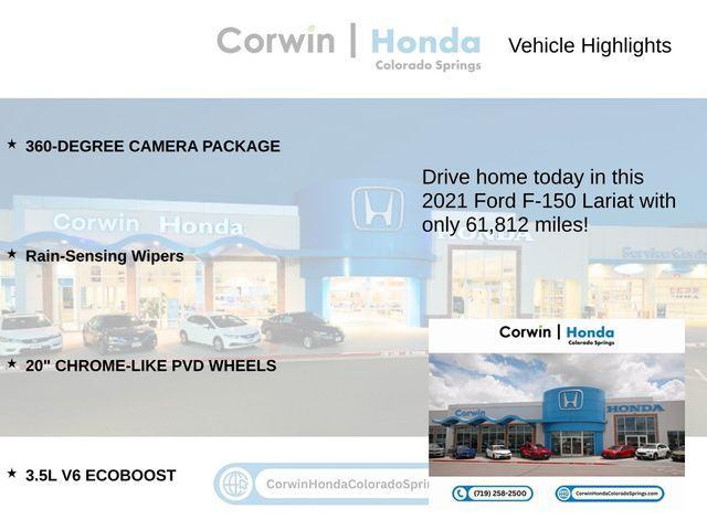 used 2021 Ford F-150 car, priced at $38,500