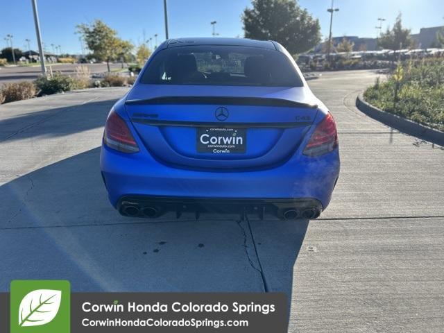 used 2020 Mercedes-Benz AMG C 43 car, priced at $37,000