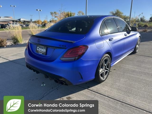 used 2020 Mercedes-Benz AMG C 43 car, priced at $37,000