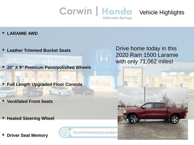 used 2020 Ram 1500 car, priced at $33,000