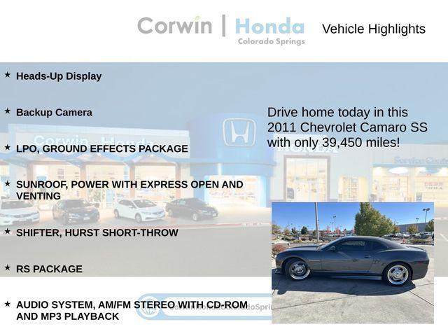 used 2011 Chevrolet Camaro car, priced at $21,500