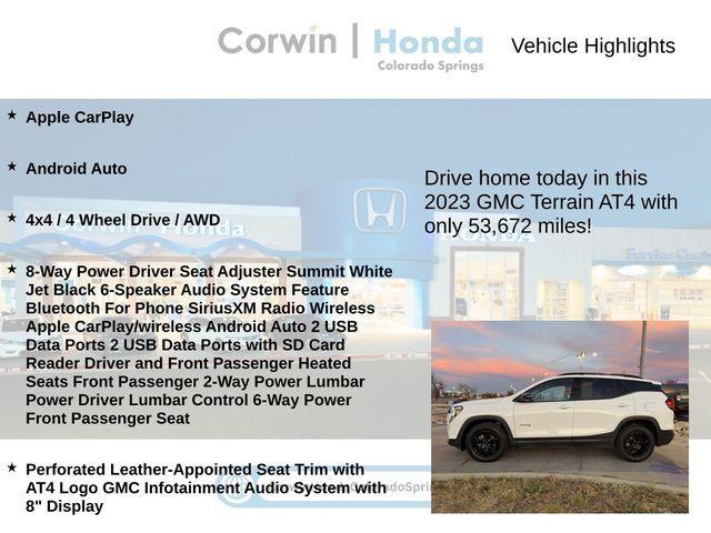 used 2023 GMC Terrain car, priced at $22,500