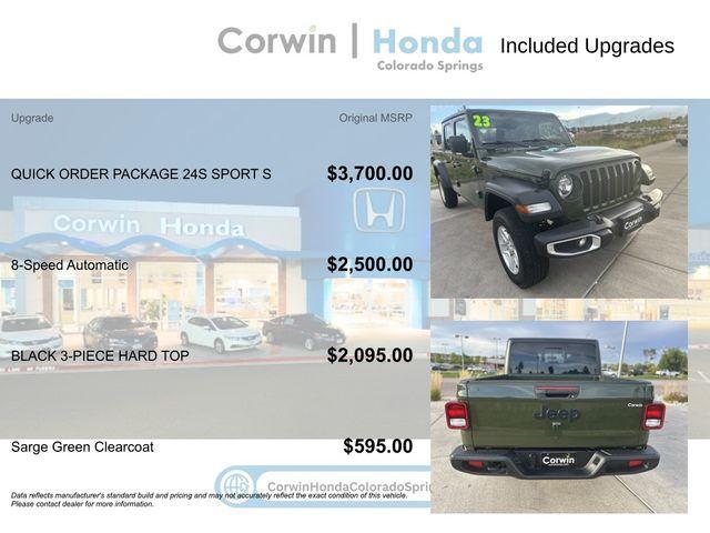 used 2023 Jeep Gladiator car, priced at $26,200