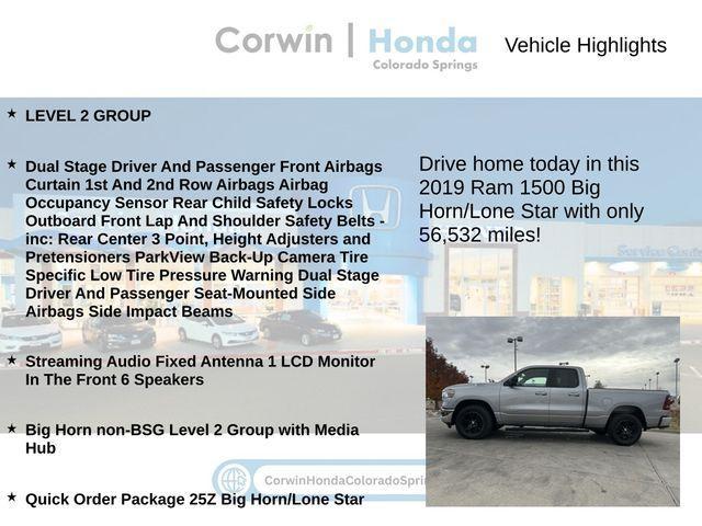 used 2019 Ram 1500 car, priced at $27,500