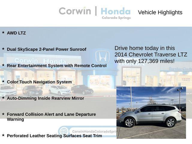 used 2014 Chevrolet Traverse car, priced at $10,000