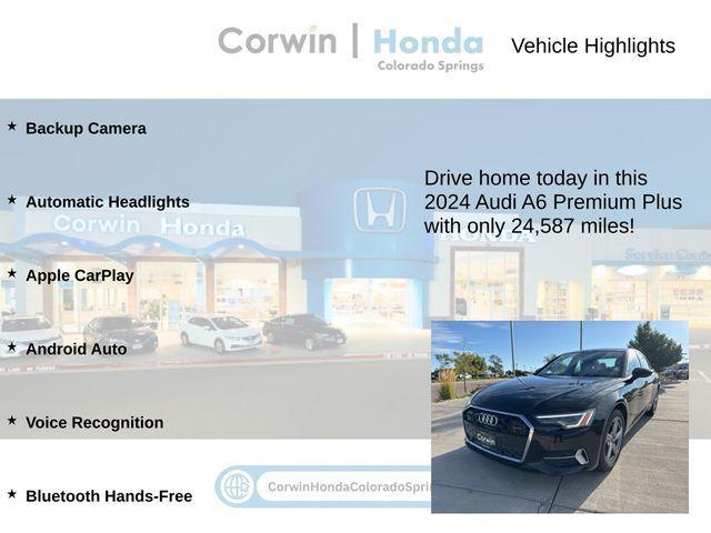 used 2024 Audi A6 car, priced at $33,000