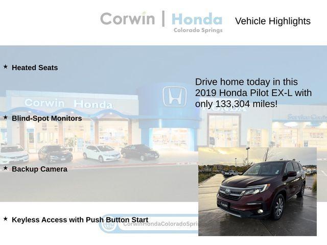 used 2019 Honda Pilot car, priced at $17,400