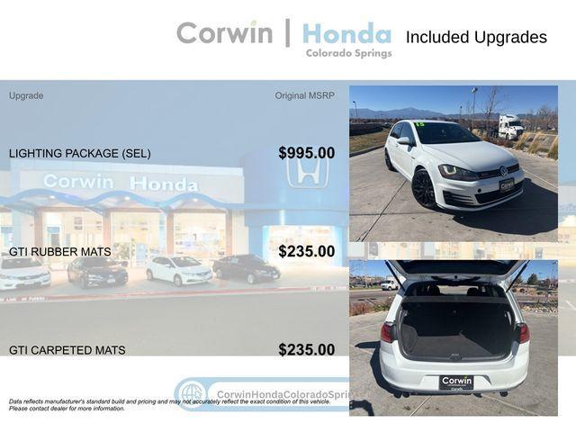 used 2015 Volkswagen Golf GTI car, priced at $10,900