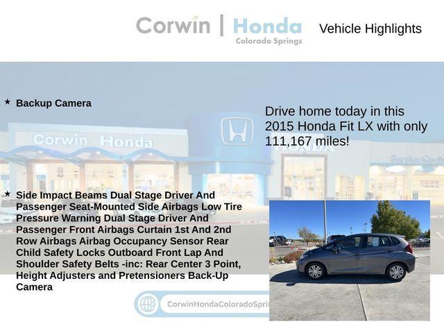 used 2015 Honda Fit car, priced at $9,500